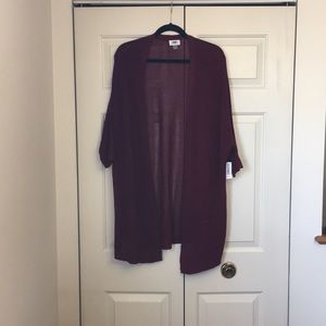NWT mesh dolman sleeve open cardigan